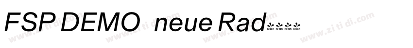 FSP DEMO   neue Rad字体转换